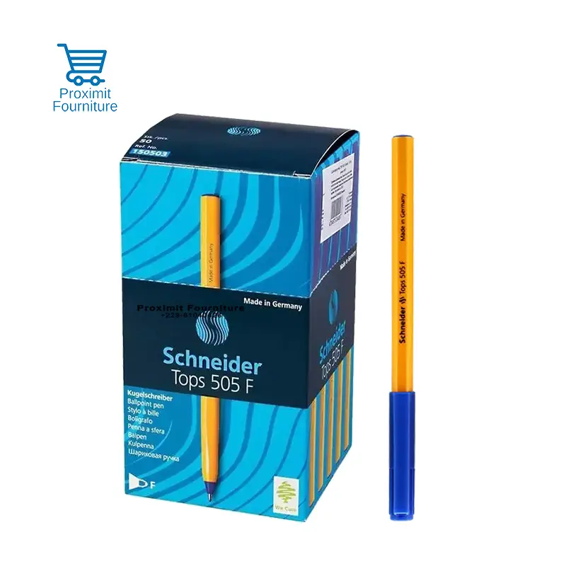 BOITE STYLO SCNEIDER CORP JAUNE