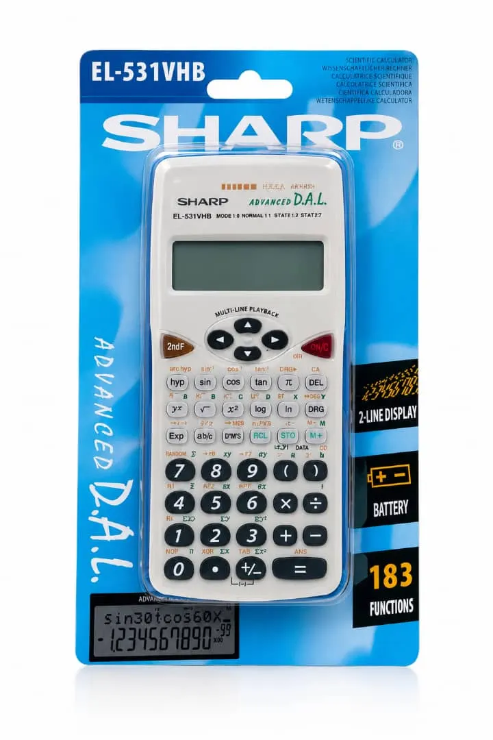 Calculatrice Scientifique Sharp EL-531VH blanche