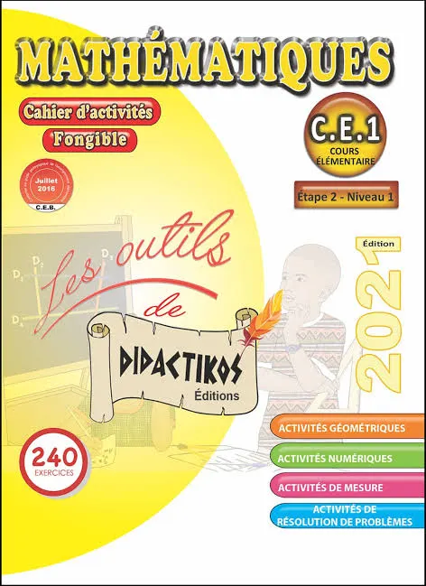 MATHEMATIQUE CE1 FONGIBLE cahier activité