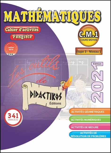 MATHEMATIQUE CM1 FONGIBLE cahier d'activité