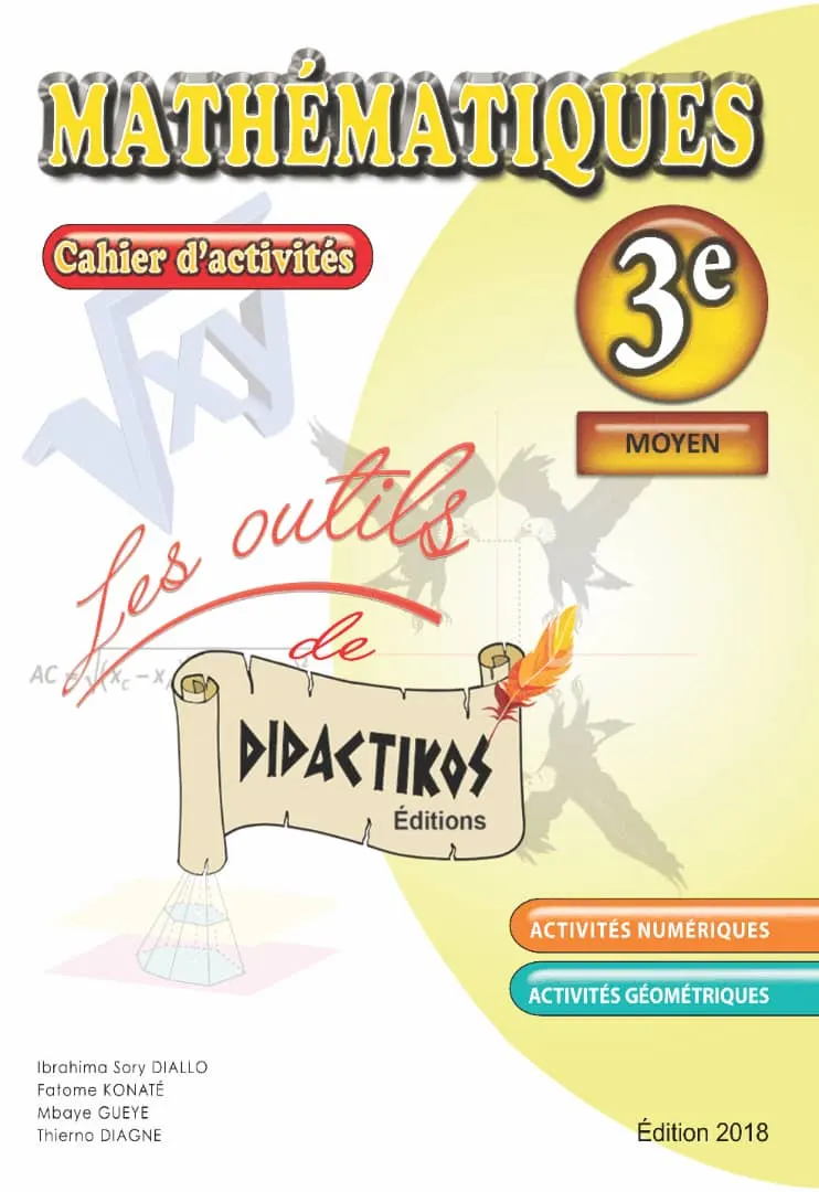 MATHEMATIQUE 3e FONGIBLE (cahier d'activté)